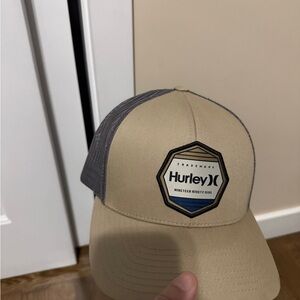 Hurley Tan and Gray Trucker Hat